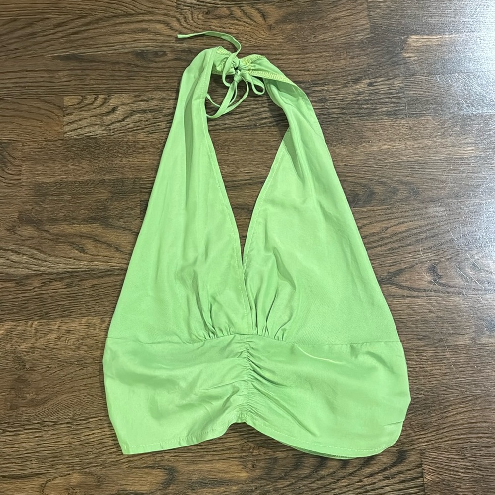 Peppermayo Lime Green Halter Top🐍